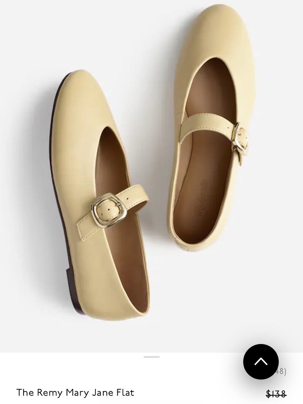 Madewell The Remy Mary Jane Flats in Yellow Clay